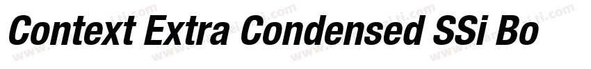 Context Extra Condensed SSi Bold Ex字体转换